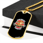 Being This Cute Must Be So Freaking Ruff Necklace Stainless Steel or 18k Gold Dog Tag 24" Chain-Express Your Love Gifts
