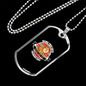 Being This Cute Must Be So Freaking Ruff Necklace Stainless Steel or 18k Gold Dog Tag 24" Chain-Express Your Love Gifts