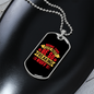 Being This Cute Must Be So Freaking Ruff Plain Red Necklace Stainless Steel or 18k Gold Dog Tag 24" Chain-Express Your Love Gifts