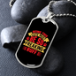 Being This Cute Must Be So Freaking Ruff Plain Red Necklace Stainless Steel or 18k Gold Dog Tag 24" Chain-Express Your Love Gifts