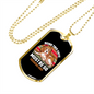 Being This Cute Must Be So Freaking Ruff Retro Necklace Stainless Steel or 18k Gold Dog Tag 24" Chain-Express Your Love Gifts