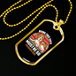 Being This Cute Must Be So Freaking Ruff Retro Necklace Stainless Steel or 18k Gold Dog Tag 24" Chain-Express Your Love Gifts