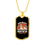 Being This Cute Must Be So Freaking Ruff Retro Necklace Stainless Steel or 18k Gold Dog Tag 24" Chain-Express Your Love Gifts