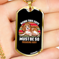 Being This Cute Must Be So Freaking Ruff Retro Necklace Stainless Steel or 18k Gold Dog Tag 24" Chain-Express Your Love Gifts