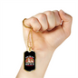 Being This Cute Necklace Stainless Steel or 18k Gold Dog Tag 24" Chain-Express Your Love Gifts