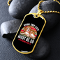 Being This Cute Necklace Stainless Steel or 18k Gold Dog Tag 24" Chain-Express Your Love Gifts