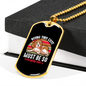 Being This Cute Necklace Stainless Steel or 18k Gold Dog Tag 24" Chain-Express Your Love Gifts