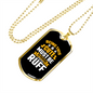 Being This Cute Plain Yellow Necklace Stainless Steel or 18k Gold Dog Tag 24" Chain-Express Your Love Gifts