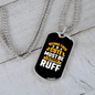 Being This Cute Plain Yellow Necklace Stainless Steel or 18k Gold Dog Tag 24" Chain-Express Your Love Gifts