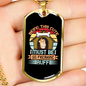 Being This Cute Puppy Necklace Stainless Steel or 18k Gold Dog Tag 24" Chain-Express Your Love Gifts