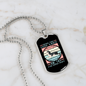 Being This Cute Retro Necklace Stainless Steel or 18k Gold Dog Tag 24" Chain-Express Your Love Gifts