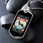 Being This Cute Retro Necklace Stainless Steel or 18k Gold Dog Tag 24" Chain-Express Your Love Gifts