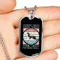 Being This Cute Retro Necklace Stainless Steel or 18k Gold Dog Tag 24" Chain-Express Your Love Gifts