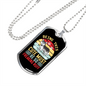 Being This Cute Siberian Husky Necklace Stainless Steel or 18k Gold Dog Tag 24" Chain-Express Your Love Gifts