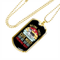 Being This Cute Siberian Husky Necklace Stainless Steel or 18k Gold Dog Tag 24" Chain-Express Your Love Gifts