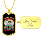 Being This Cute Siberian Husky Necklace Stainless Steel or 18k Gold Dog Tag 24" Chain-Express Your Love Gifts