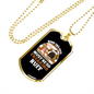 Being This Cute So Freaking Ruff White Necklace Stainless Steel or 18k Gold Dog Tag 24" Chain-Express Your Love Gifts
