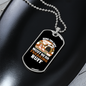 Being This Cute So Freaking Ruff White Necklace Stainless Steel or 18k Gold Dog Tag 24" Chain-Express Your Love Gifts