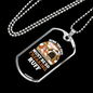 Being This Cute So Freaking Ruff White Necklace Stainless Steel or 18k Gold Dog Tag 24" Chain-Express Your Love Gifts