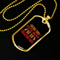 Being This Cute Yellow Pink Necklace Stainless Steel or 18k Gold Dog Tag 24" Chain-Express Your Love Gifts