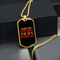 Being This Cute Yellow Pink Necklace Stainless Steel or 18k Gold Dog Tag 24" Chain-Express Your Love Gifts