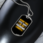 Being This Cute Yellow White Necklace Stainless Steel or 18k Gold Dog Tag 24" Chain-Express Your Love Gifts