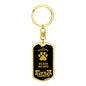 Belgian Malinois Keychain Stainless Steel or 18k Gold-Express Your Love Gifts