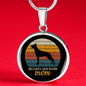 Belgian Malinois Mom Circle Necklace Stainless Steel or 18k Gold 18-22"-Express Your Love Gifts