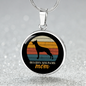 Belgian Malinois Mom Circle Necklace Stainless Steel or 18k Gold 18-22"-Express Your Love Gifts