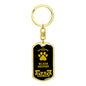 Belgian Sheepdog Keychain Stainless Steel or 18k Gold-Express Your Love Gifts