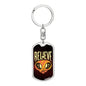 Believe Dog Tag Pendant Keychain Stainless Steel or 18k Gold-Express Your Love Gifts