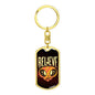Believe Dog Tag Pendant Keychain Stainless Steel or 18k Gold-Express Your Love Gifts