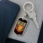 Believe Dog Tag Pendant Keychain Stainless Steel or 18k Gold-Express Your Love Gifts