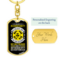 Believe In Christianity Keychain Stainless Steel or 18k Gold Dog Tag Keyring-Express Your Love Gifts