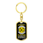 Believe In Christianity Keychain Stainless Steel or 18k Gold Dog Tag Keyring-Express Your Love Gifts