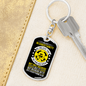 Believe In Christianity Keychain Stainless Steel or 18k Gold Dog Tag Keyring-Express Your Love Gifts