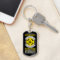 Believe In Christianity Keychain Stainless Steel or 18k Gold Dog Tag Keyring-Express Your Love Gifts