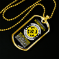 Believe In Christianity Necklace Stainless Steel or 18k Gold Dog Tag 24" Chain-Express Your Love Gifts