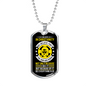 Believe In Christianity Necklace Stainless Steel or 18k Gold Dog Tag 24" Chain-Express Your Love Gifts