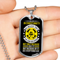 Believe In Christianity Necklace Stainless Steel or 18k Gold Dog Tag 24" Chain-Express Your Love Gifts