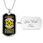 Believe In Christianity Necklace Stainless Steel or 18k Gold Dog Tag 24" Chain-Express Your Love Gifts