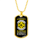 Believe In Christianity Necklace Stainless Steel or 18k Gold Dog Tag 24" Chain-Express Your Love Gifts