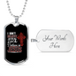 Believe In Jesus Necklace Stainless Steel or 18k Gold Dog Tag 24" Chain-Express Your Love Gifts