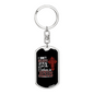 Believe Jesus Keychain Stainless Steel or 18k Gold Dog Tag Keyring-Express Your Love Gifts