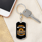 Believe Keychain Stainless Steel or 18k Gold Dog Tag Keyring-Express Your Love Gifts