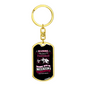 Belong To Fisherman Fishing Keychain Stainless Steel or 18k Gold Dog Tag Keyring-Express Your Love Gifts