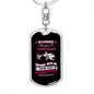 Belong To Fisherman Fishing Keychain Stainless Steel or 18k Gold Dog Tag Keyring-Express Your Love Gifts