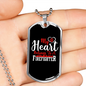 Belongs To A Firefighter Gift Stainless Steel or 18k Gold Dog Tag 24" Chain-Express Your Love Gifts