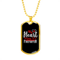Belongs To A Firefighter Gift Stainless Steel or 18k Gold Dog Tag 24" Chain-Express Your Love Gifts