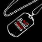 Belongs To A Firefighter Gift Stainless Steel or 18k Gold Dog Tag 24" Chain-Express Your Love Gifts